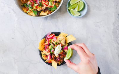 Fable Nachos with ‘Not-cho’ Cheese Sauce